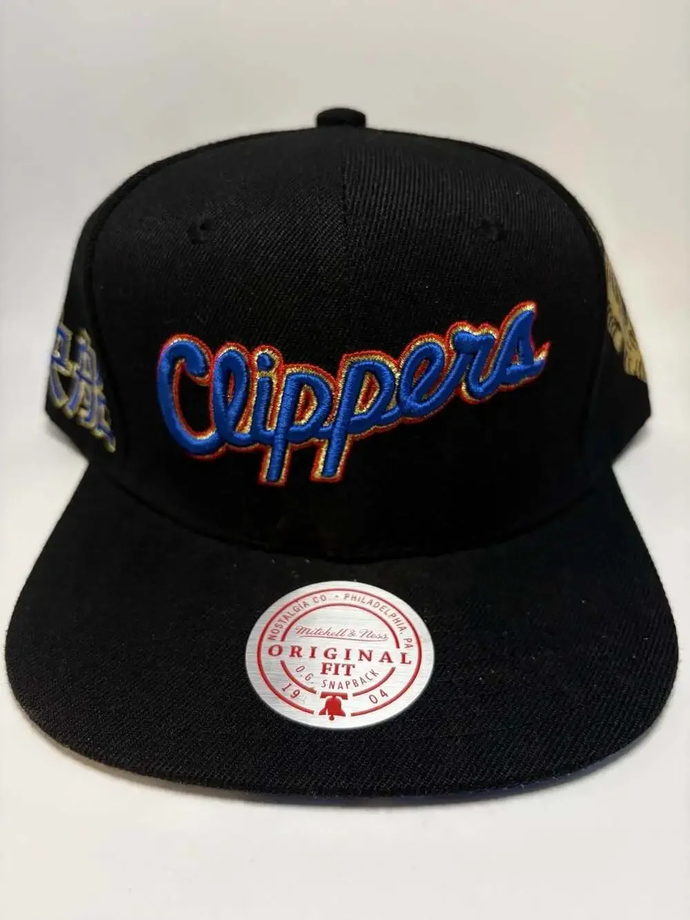 Mitchell & Ness Los Angeles LA Clippers Water Tiger Snapback Cap Hat Black